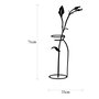 Wallity Flower In The Vase Escultura de pared de metal negra